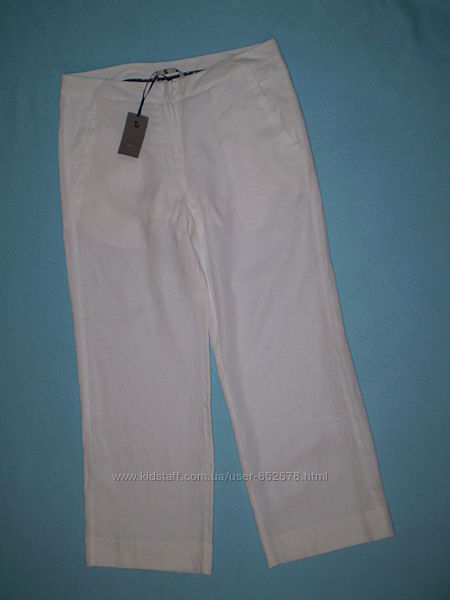 Новые льняные штаны TU UK12S брюки белые женские