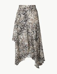 Юбка marks&spencer из вискозы, uk12 eur40 m-l  анималистический принт