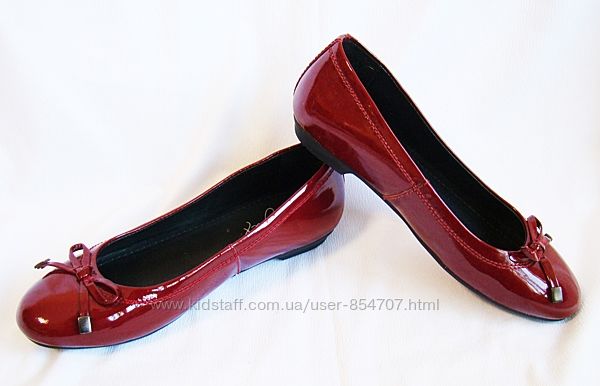 Балетки женские лаковые красные Soleflex размер 37, UK4 Натуральная лаков