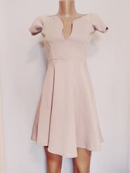 Платье женское розовое бежевое элегантное Missguided Размер 44 S, UK10, E