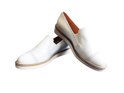 Туфли женские лоферы кожаные белые KIOMI размер 38, EU39