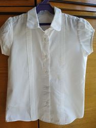 Стильная белая школьная блузка Matalan на 8-9 лет