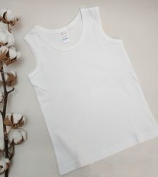 Белая майка Olimpias 3 года белая маечка для мальчика