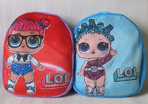 Рюкзак детский L. O. L. , красный и голубой