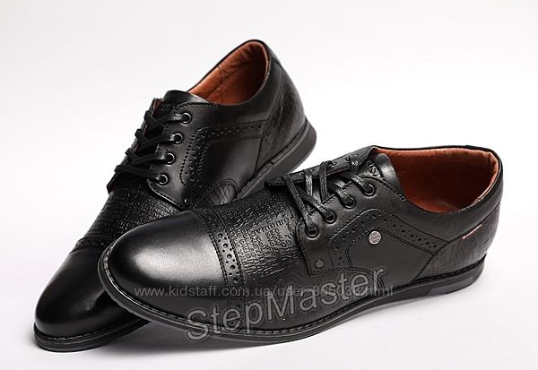 Кожаные туфли броги Kristan Impression Black