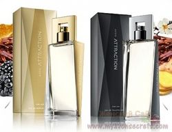 Чоловіча та жіноча вода Avon Attraction 50 мл та 75 мл