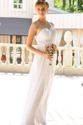 Вечернее  свадебное  платье в греческом стиле  р M-L