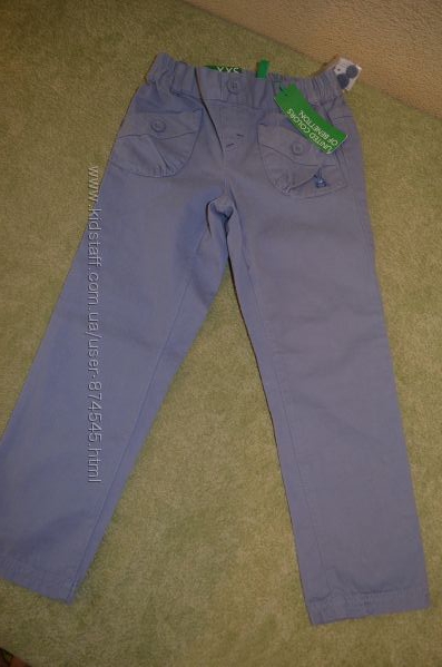 Хлопковые брюки Benetton 3-4 года, 100см рост 