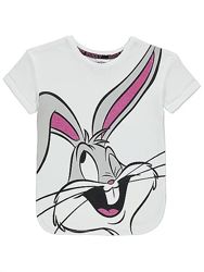 Топ   George , белого цвета с принтом кролик Bugs Bunny. 