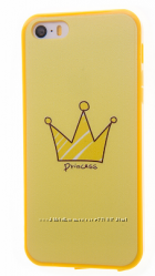 Мягкий желтый чехол Princess для iPhone 6 6S 7 8