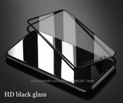 Защитное стекло 5D Full Cover Premium для Apple iPhone X 5 8 белое и черное