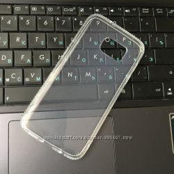 Силиконовый прозрачный чехол с камнями Сваровски для Samsung S7