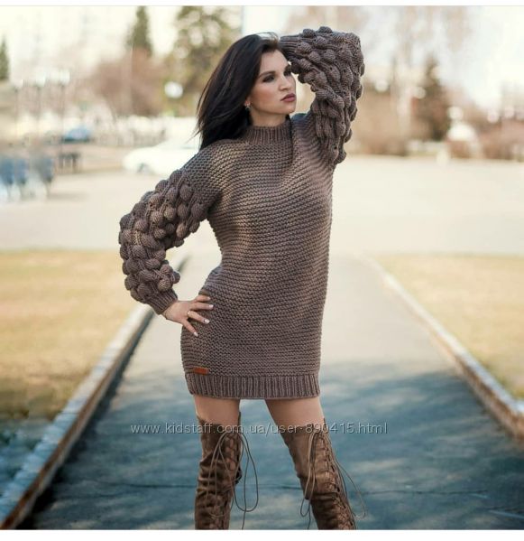 Купить теплое зимнее платье в Украине недорого