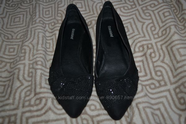 новые чёрные туфли балетки Graceland 25 cм 38 размер