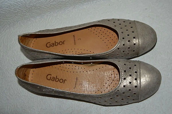 Туфли Gabor 23.3 см 36.5-37 размер кожа Англия