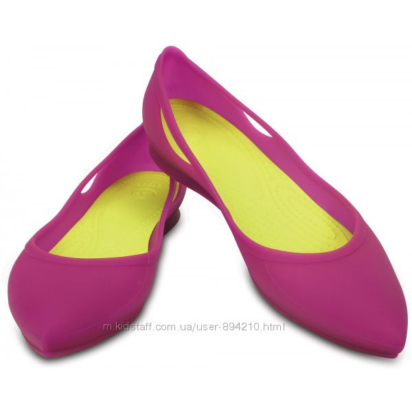 Crocs кроксы розовые балетки оригинал 