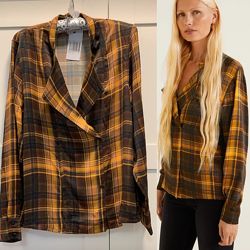 Блуза в клетку тартан Mango