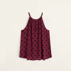 Топ Mango в горох вискоза