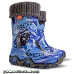 Детские Резиновые Сапоги Demar Exclusive Мотоцикл 20-35 Размеры сапожки