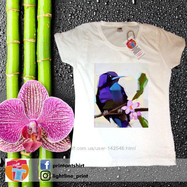 Женские футболки, регланы XS-XXL Bird
