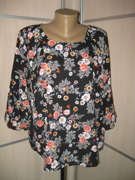 Блуза в цветочный принт George UK18, EUR 46