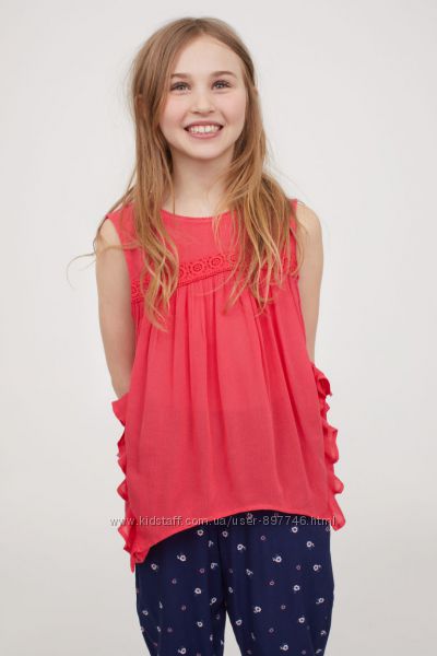 Летняя блузка Н&M  на девочку 9-10 лет
