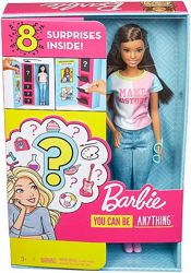 Кукла Барби брюнетка Я могу быть Профессия карьера сюрприз Barbie Surprise