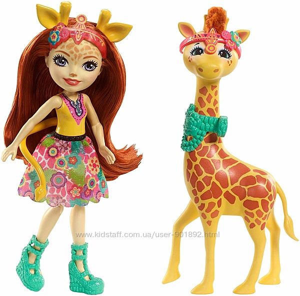 Кукла Энчантималс Жираф Джиллиан набор Enchantimals Gillian Giraffe Dolls