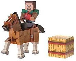 Стив и коричневый конь Майнкрафт Minecraft Steve with Chestnut Brown Horse