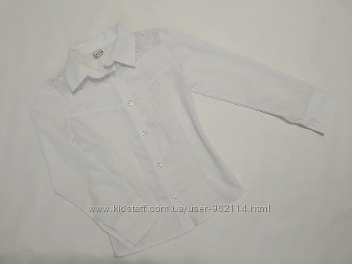 Продам красивую белую блузку р. 128