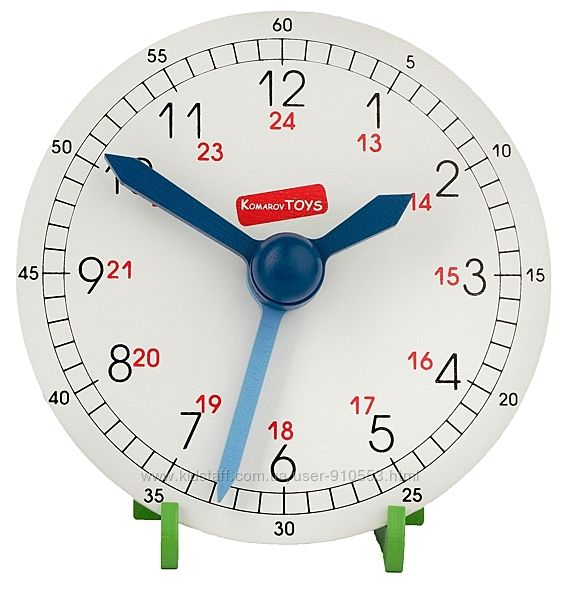 Обучающие деревянные часы макет 180 мм 