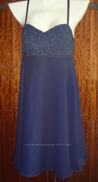 Вечернее платье 44-46р, натуральный шифон