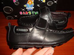 Кожаные черные туфли, стелька 17,9, р. 28, новые