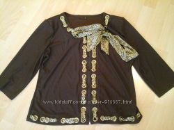 блузка кофта женская коричневая. размер xl