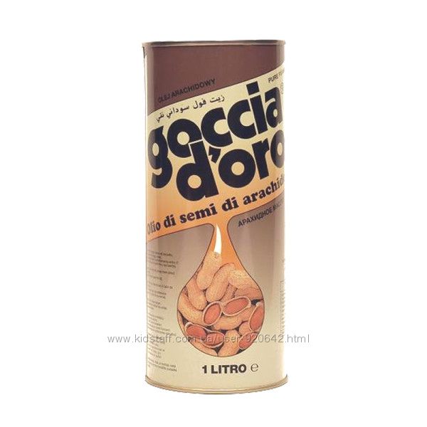 Арахисовое масло Goccia doro Италия 1л.