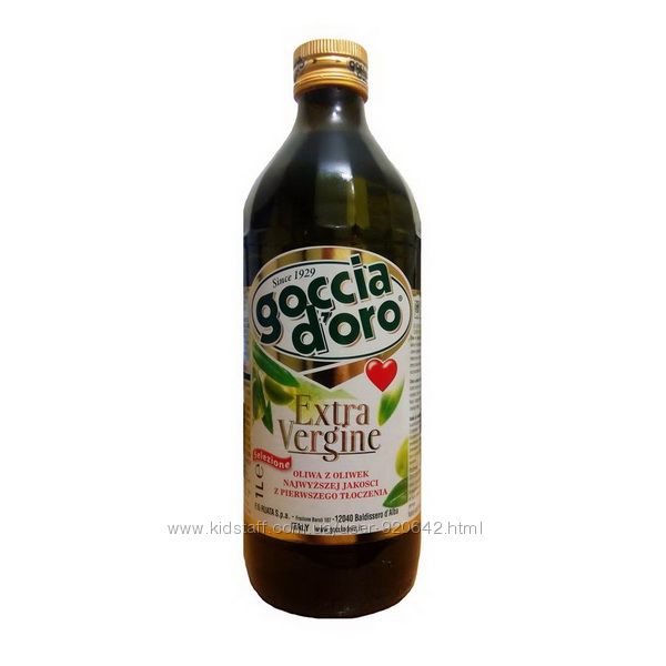 Оливковое масло Extra Virgin Goccia doro 1л Италия
