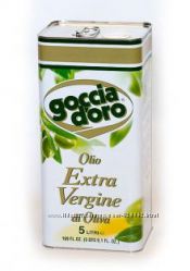 Оливковое масло Extra Virgin Goccia doro 5л. Италия