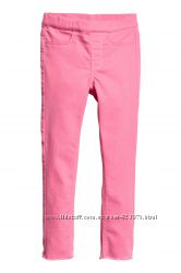 Треггинсы розовые, милые штанишки в школу на рост 140см