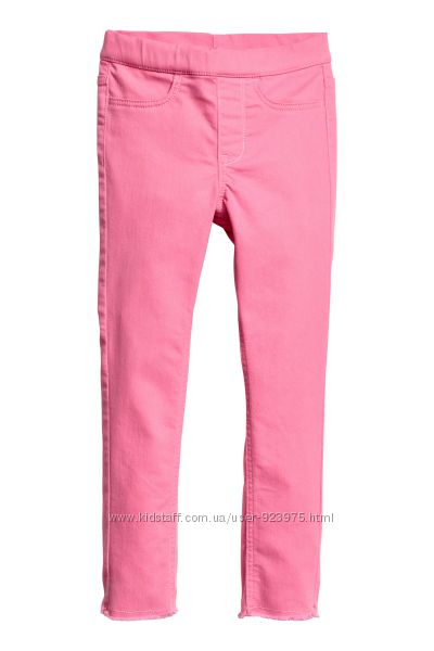 Треггинсы розовые, милые штанишки в школу на рост от 92 до 140см.