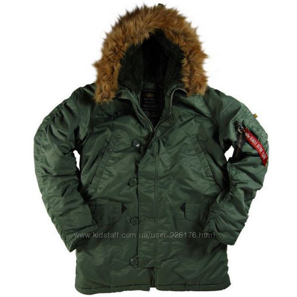 Мужская зимняя супер-теплая куртка Аляска - N-3B Parka USA
