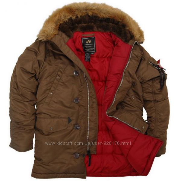 Самые тёплые зимние куртки -Аляска- Slim Fit N-3B Parka