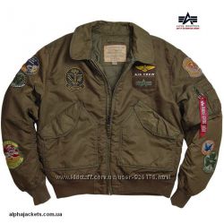 Американские лётные куртки Alpha Industries USA CWU Pilot Flight Jacket