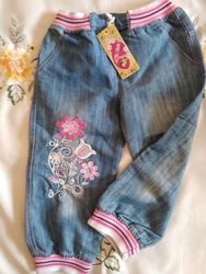 Cтильні та оригінальні літні джинсики  104 -110 ріст Турція 