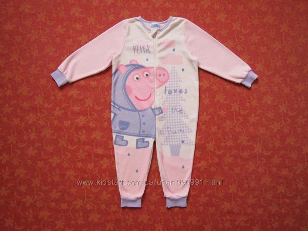18-23 месяца Флисовый человечек-пижама Пеппа, Peppa Pig, бу. 