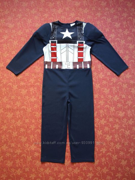 Продаю 5-6 лет Карнавальный костюм Капитан Америка, Marvel, бу. 
