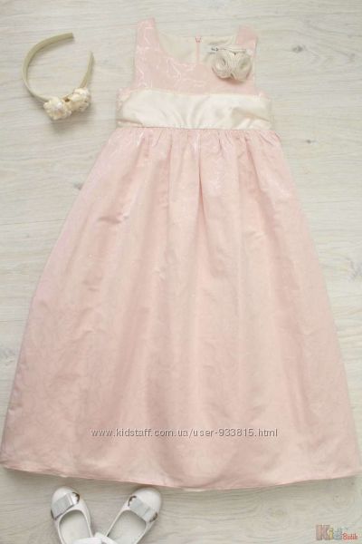 Сукня ніжно-рожевого кольору з трояндочками для дівчинки Nina Matilda