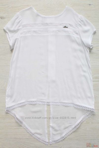 Блуза біла з асиметричним низом Ahsen Morva