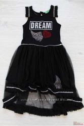Плаття чорне на широких бретелях Dream Cichlid