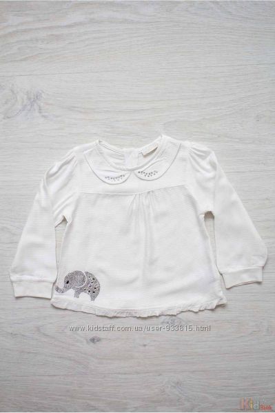 Блуза молочного кольору для маленької дівчинки NK Unsea