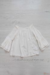 Блуза молочного кольору з рукавами-кльош для дівчинки NK Unsea